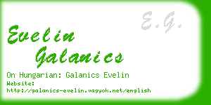 evelin galanics business card